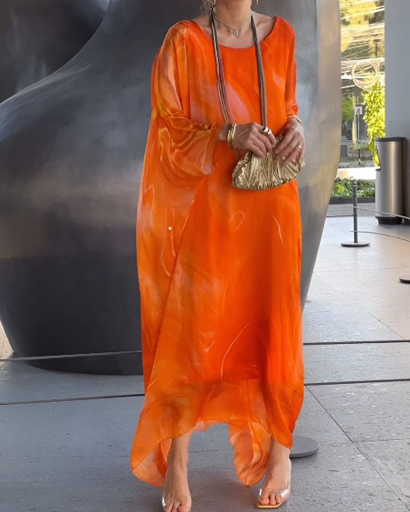 SOREA - Robe en Chiffon Élégante