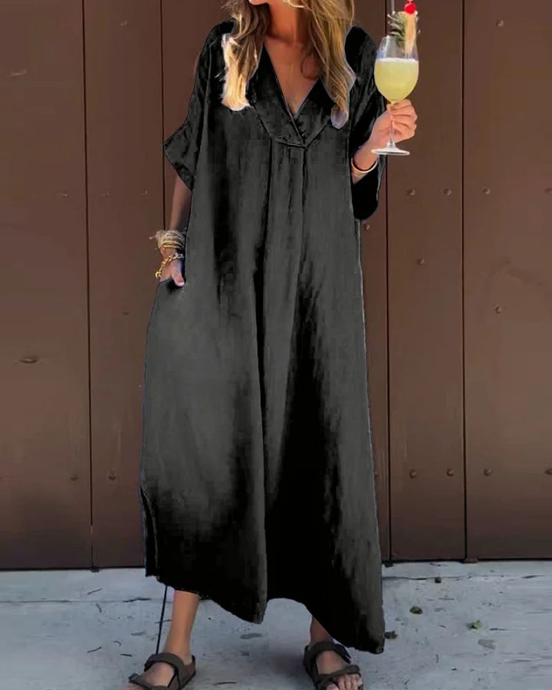 SAENE – Robe Décontractée en Coton