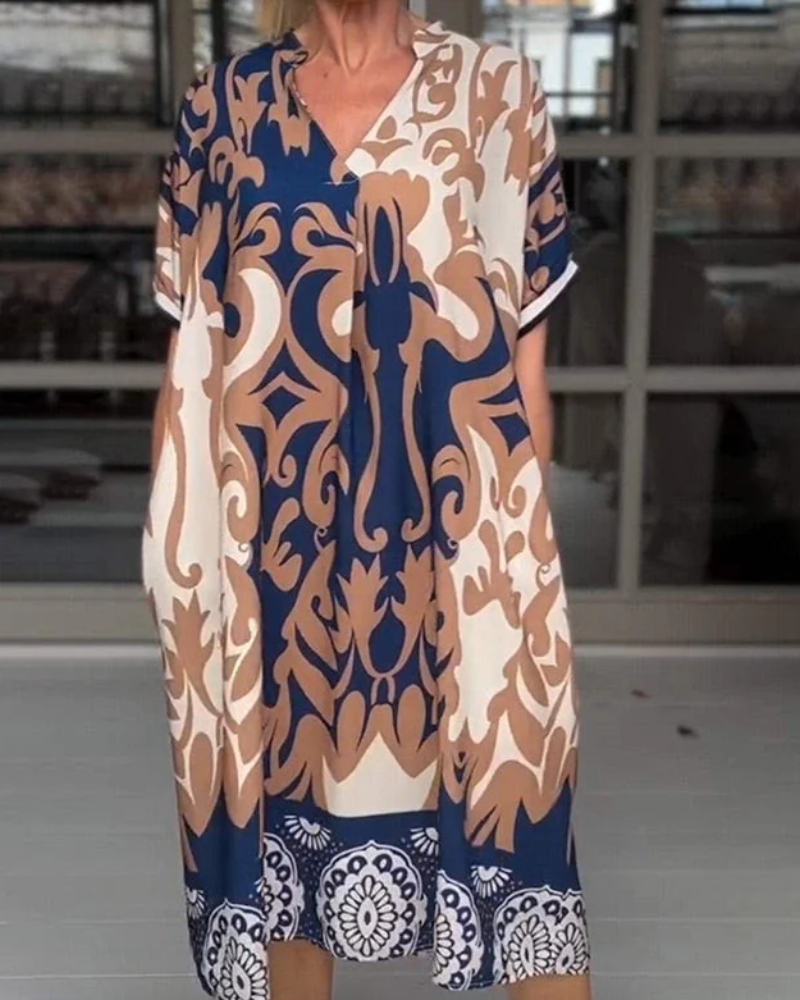 SADARA - ROBE IMPRIMÉE VIBRANTE