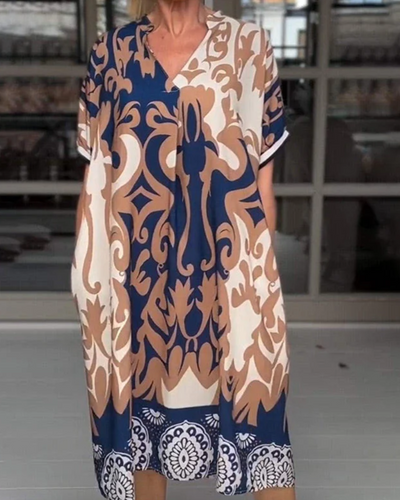 SADARA - ROBE IMPRIMÉE VIBRANTE