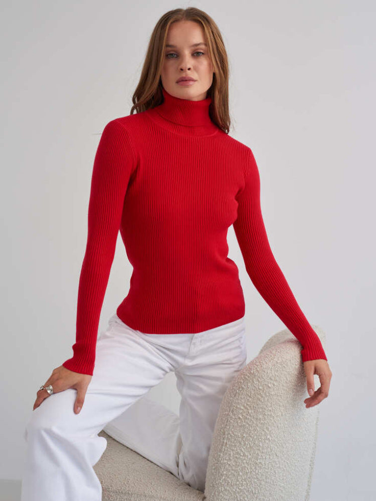 Solene | Pull col roulé classique pour femme
