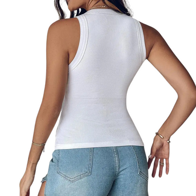 Top confort sans manches avec soutien-gorge intégré