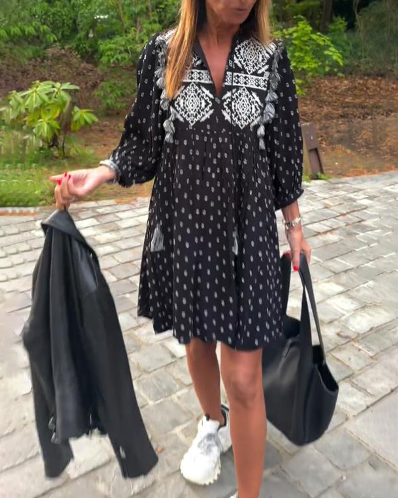 Robe Tendance Et Élégante Imprimée