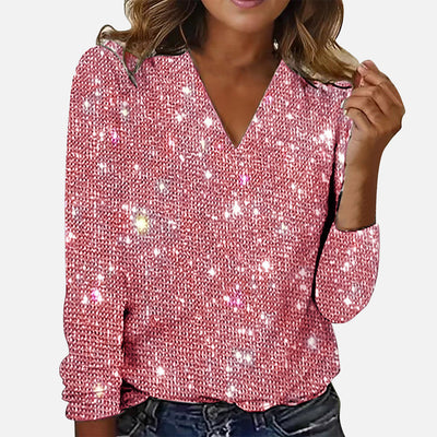 Ruby™ | Blouse Élégante en Diamant à Col V
