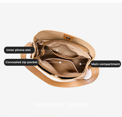 Sac à bandoulière et à l'épaule en cuir véritable grand modèle à sez pour homme