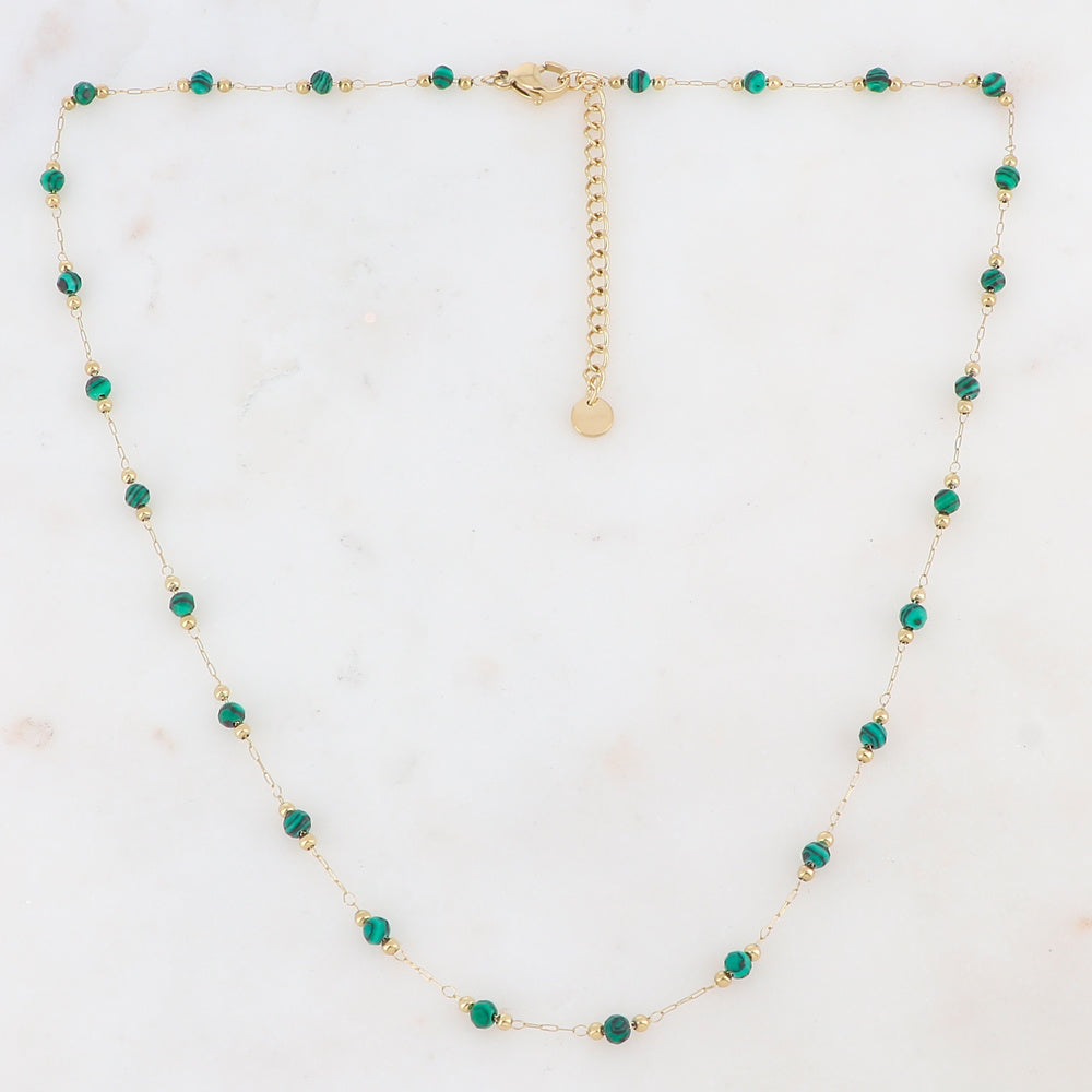 Sophia – Collier – Pierre naturelle – Acier inoxydable