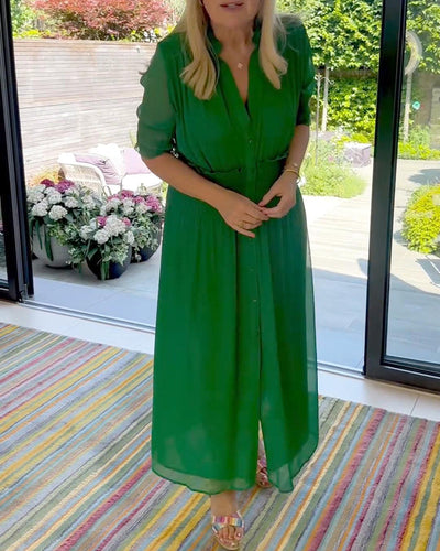 Robe Taille Chiffon Double Coupe A