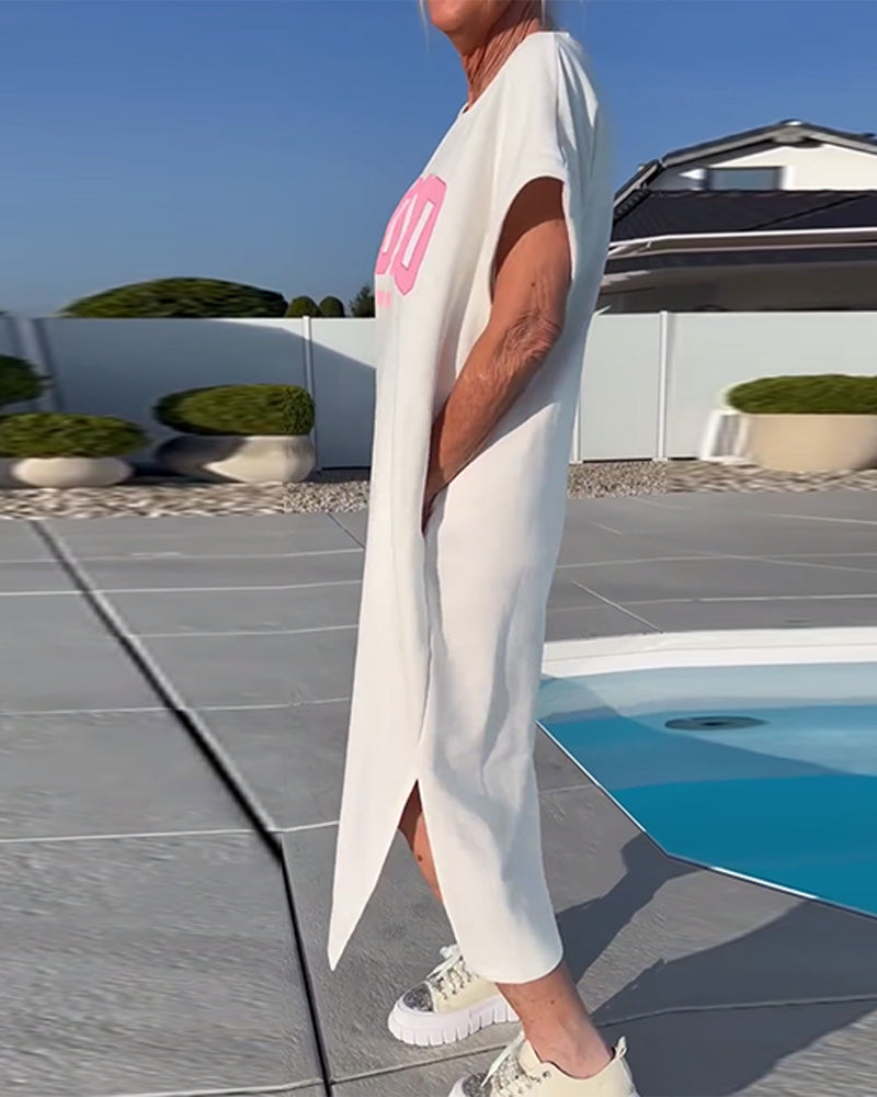 Robe Mode Large Fente