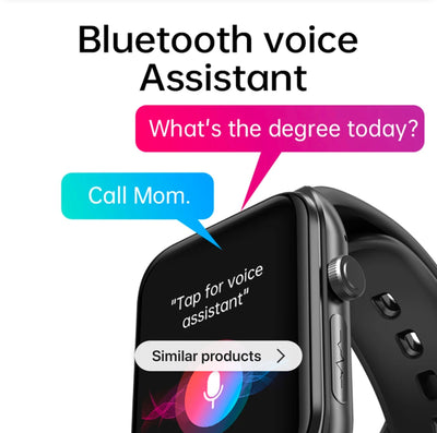 Smartwatch Moniteur de glycémie ECG Fréquence cardiaque Fitness Tracker