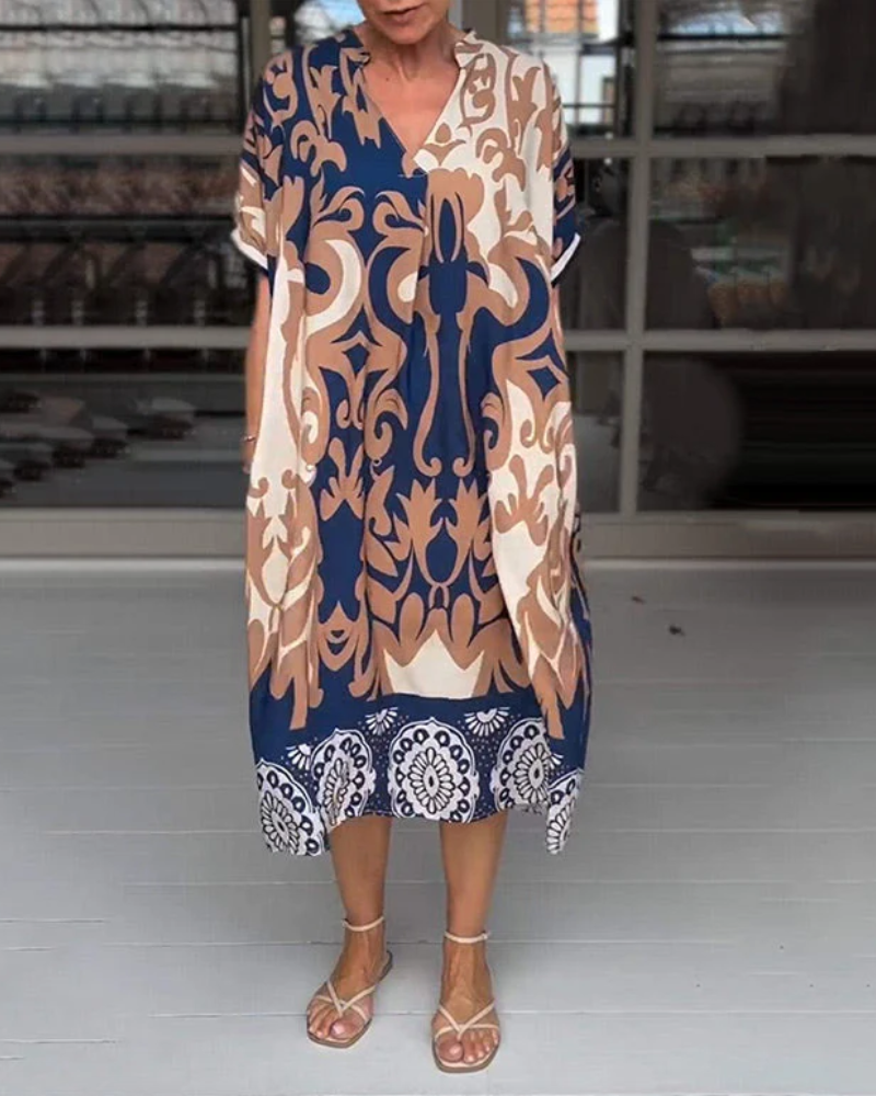 SADARA - ROBE IMPRIMÉE VIBRANTE