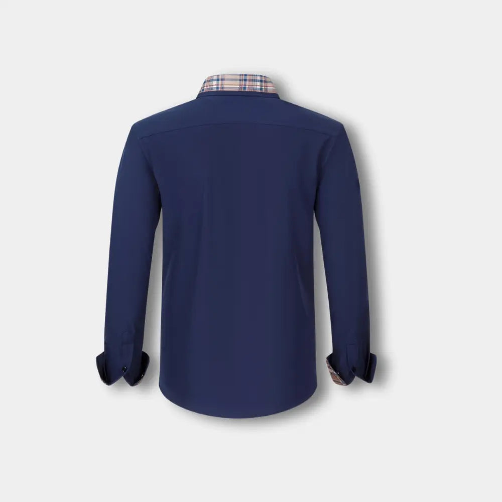 T-shirt manches longues à finitions carreaux pour Homme – Joni