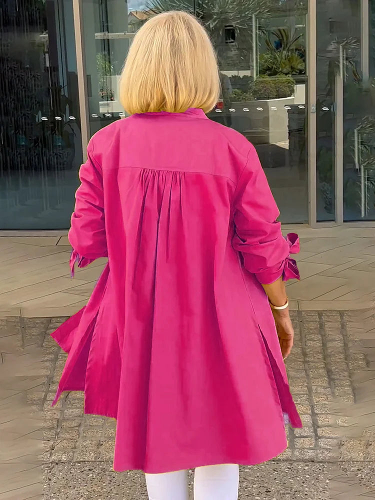 Tina™ | Veste Chemise Évasée en Coton