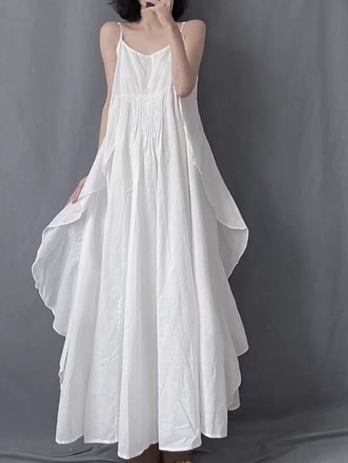 Sophie Paris® | Robe Longue Plissée sans Manches