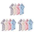 (Gris + Beige + Bleu + Rose) × 3