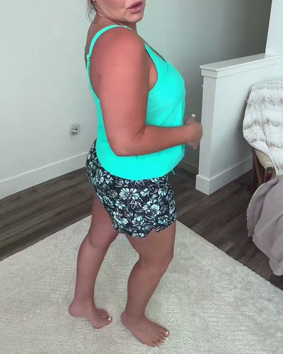 Tankini Débardeur Plage Boxershort Deux Pièces