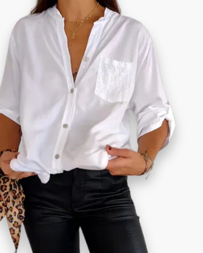 Top long à sequins femme | Look glamour