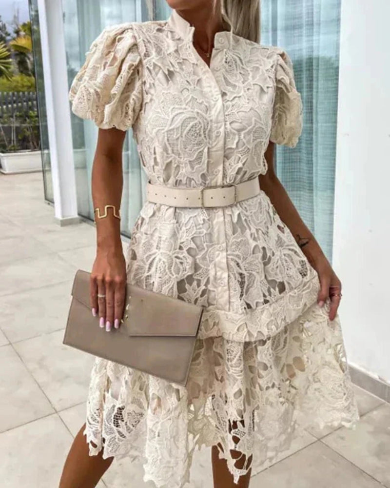 SALIARA - ROBE RÉTRO EN DENTELLE