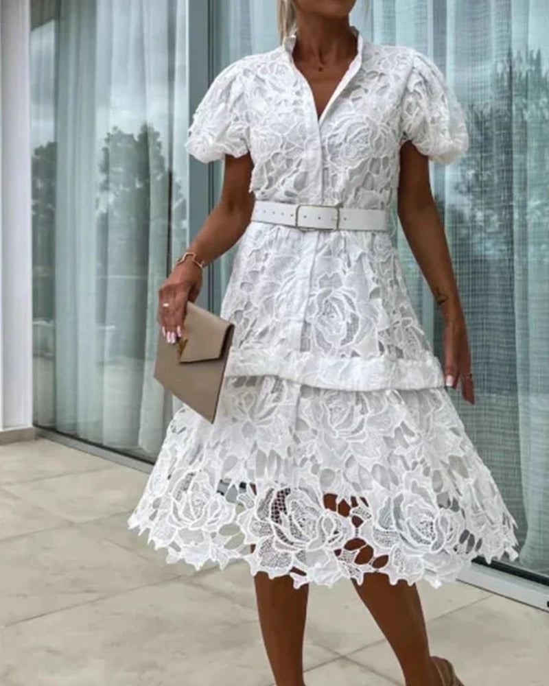 SALIARA - ROBE RÉTRO EN DENTELLE