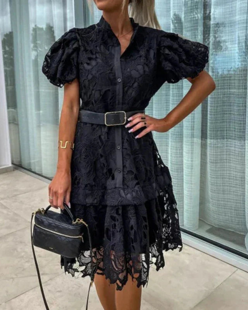 SALIARA - ROBE RÉTRO EN DENTELLE