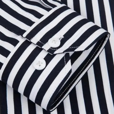 T-shirt manches longues à rayures verticales pour Homme – Dillon