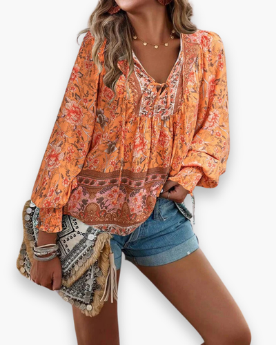 Top fleuri léger femme | Haut d'été