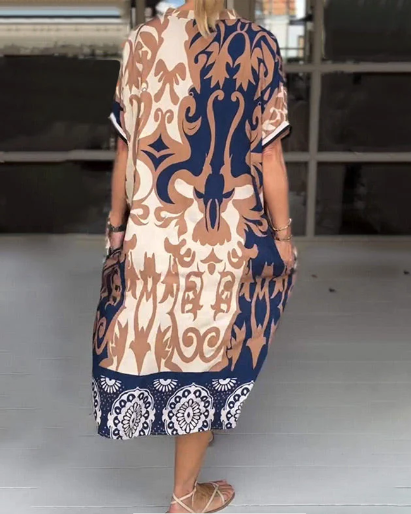 SADARA - ROBE IMPRIMÉE VIBRANTE