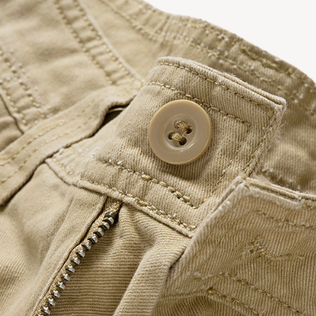 Short polyvalent et ceinturé en sergé pour hommes | Cargo