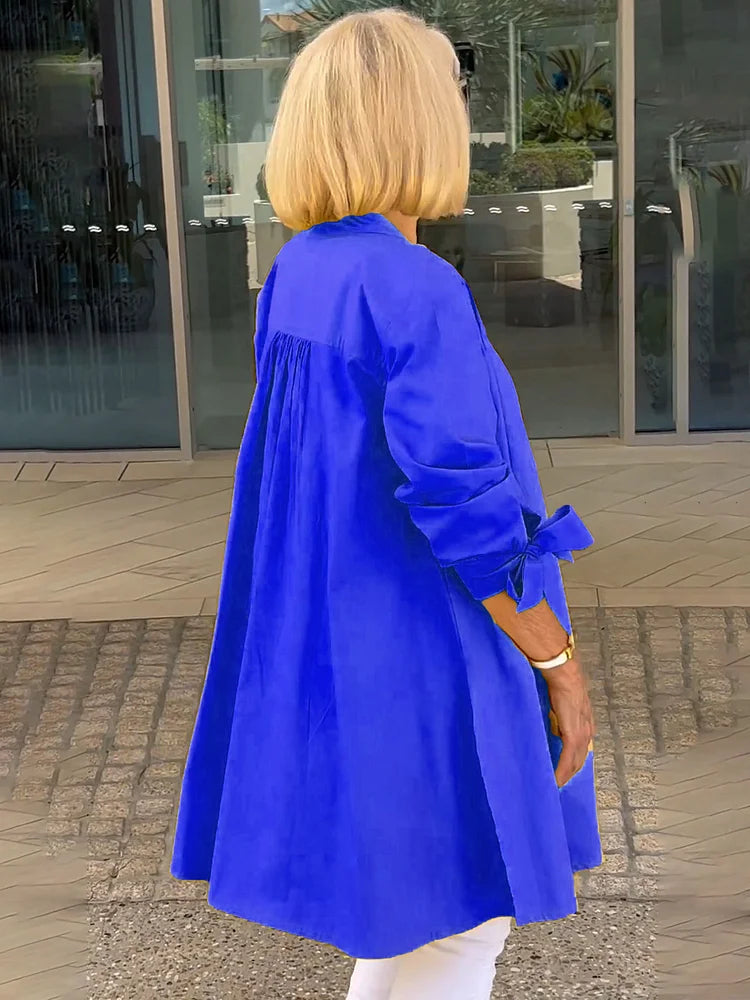 Tina™ | Veste Chemise Évasée en Coton