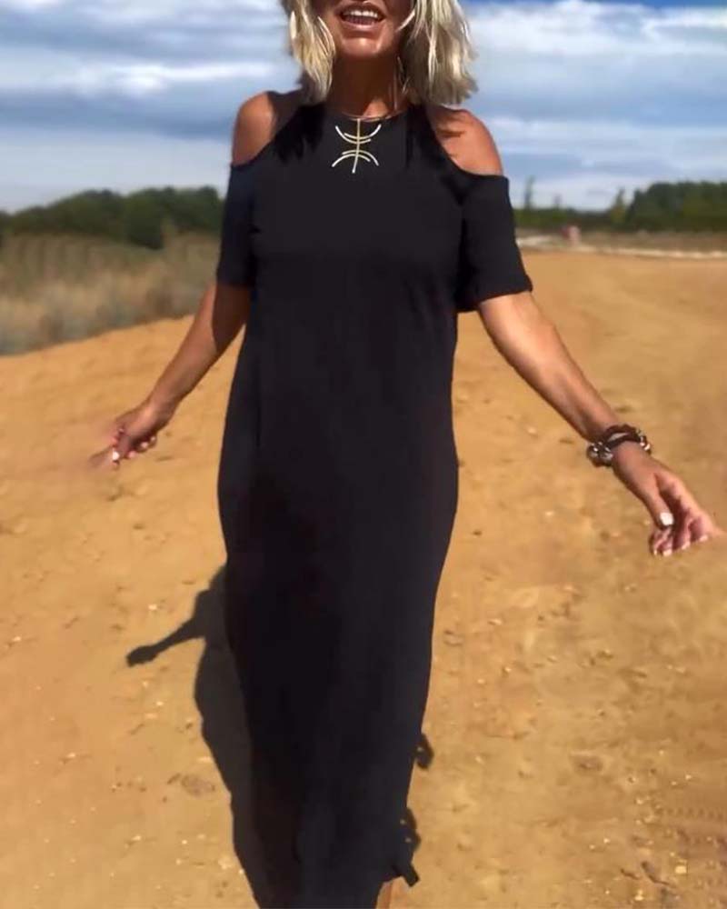 Robe Mode Décontractée Dénudée Slim