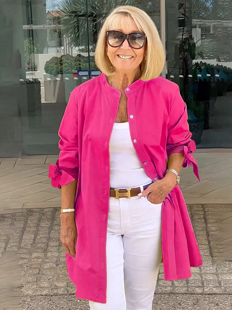 Tina™ | Veste Chemise Évasée en Coton