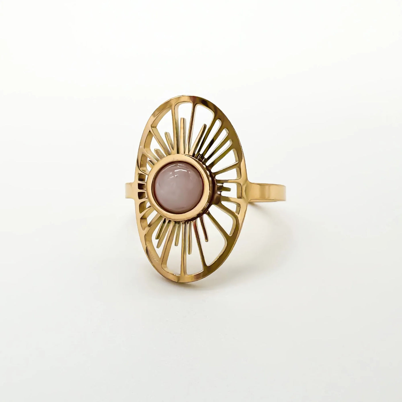 Soleil – Bague – Acier inoxydable – Ajustable