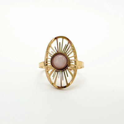 Soleil – Bague – Acier inoxydable – Ajustable