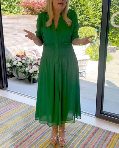 Robe Taille Chiffon Double Coupe A