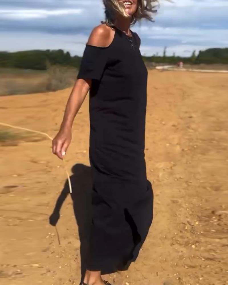 Robe Mode Décontractée Dénudée Slim