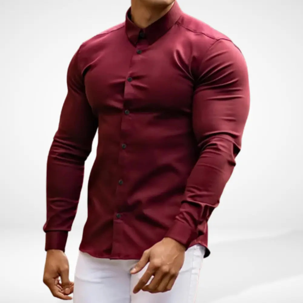 T-shirt manches longues ajusté silhouette athlétique pour Homme – Geryo