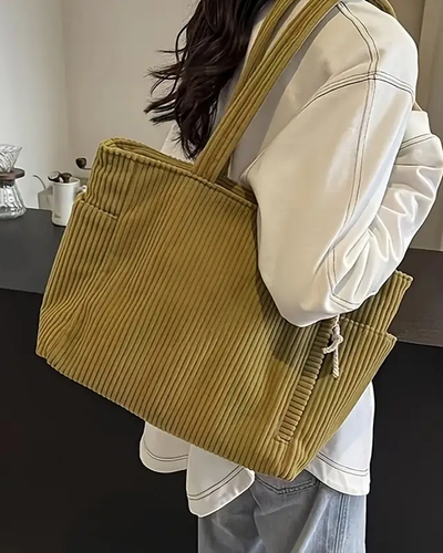 Tilda – Sac fourre-tout à rayures avec détail en cordon