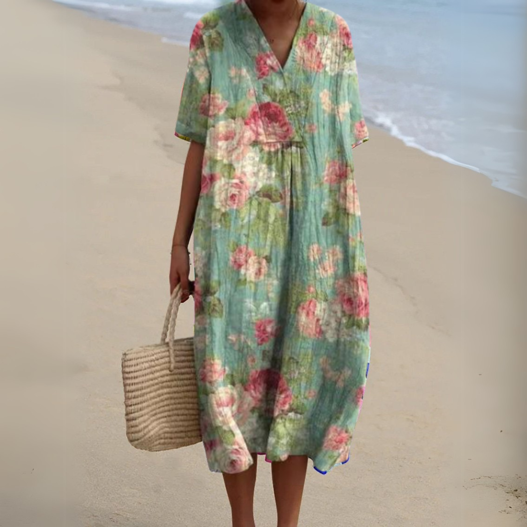 Sarah | Robe élégante avec imprimé floral