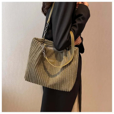 Sac élégant en velours pour femme | Sac à bandoulière