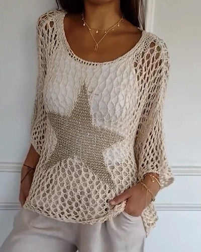 SALOE - HAUT CHIC EN MAILLE CROCHET