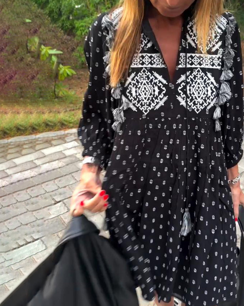 Robe Tendance Et Élégante Imprimée