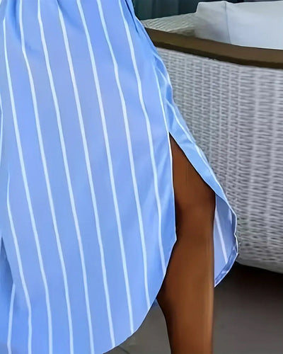 Robe Rayée Mode Rue