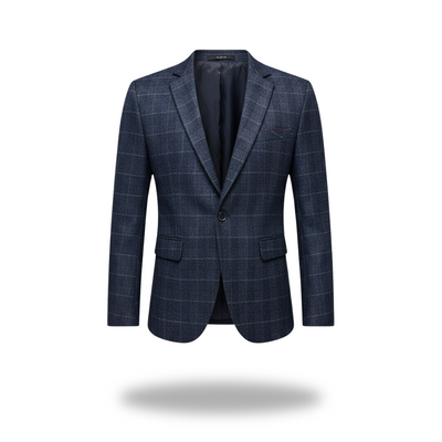 Adrian | Veste de Costume à Carreaux Britannique