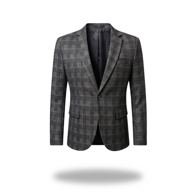 Adrian | Veste de Costume à Carreaux Britannique