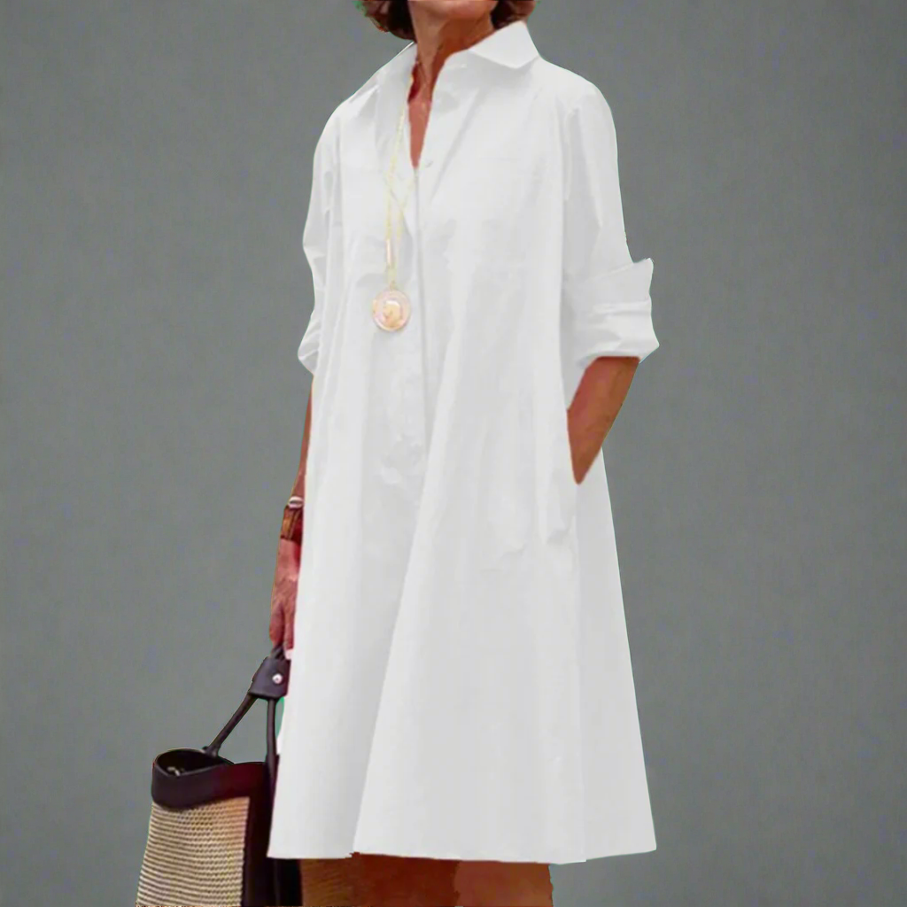 Tove - Robe Chemise Uni