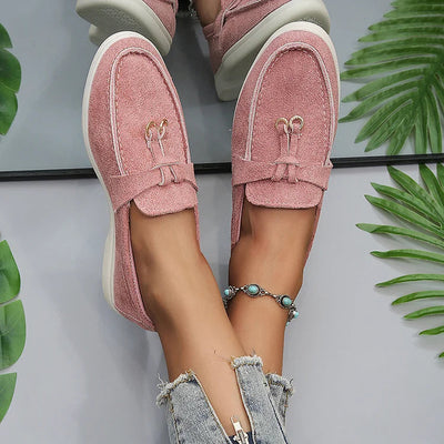 Saskia | Mocassins élégants à surpiqûres nouées