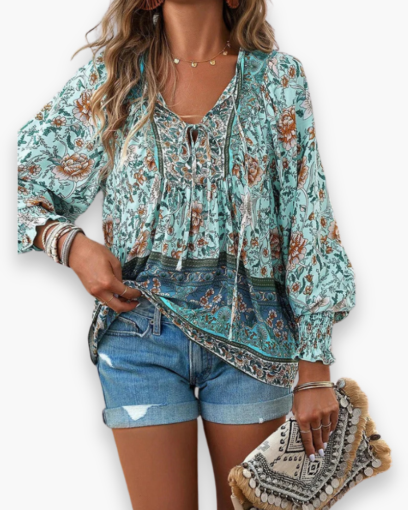 Top fleuri léger femme | Haut d'été