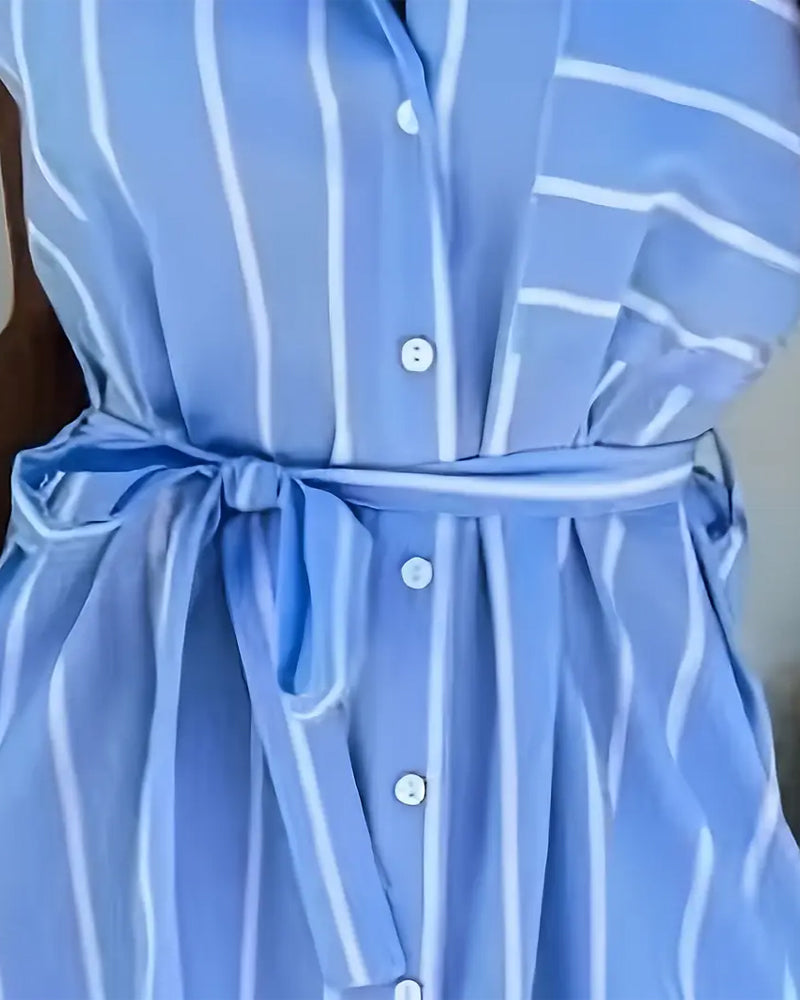 Robe Rayée Mode Rue