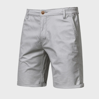 Short Chino pour homme - Short décontracté en coton avec taille élastique