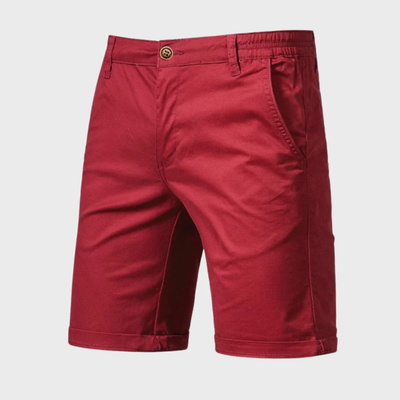 Short Chino pour homme - Short décontracté en coton avec taille élastique