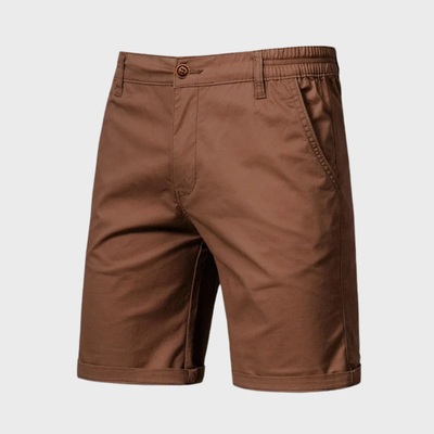 Short Chino pour homme - Short décontracté en coton avec taille élastique
